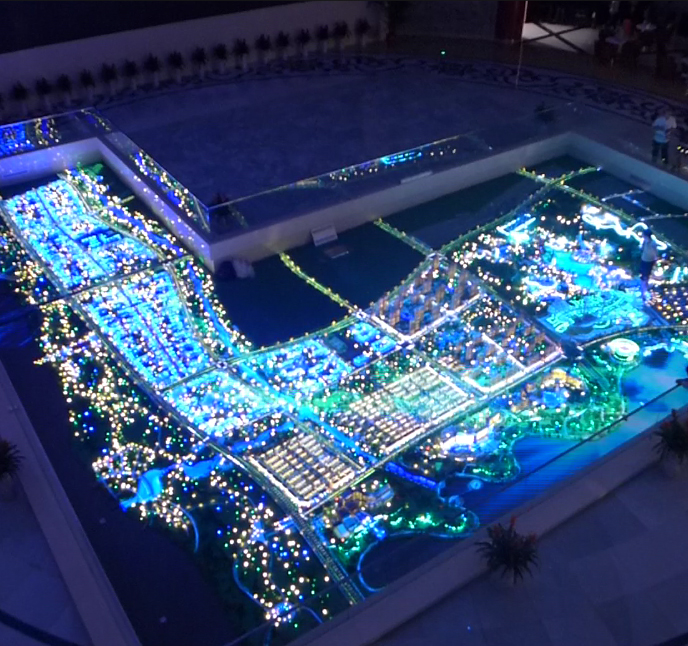 萬(wàn)達(dá)數(shù)字模型彩色建筑